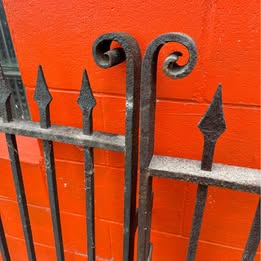Antique driveway gate steel 18 century
