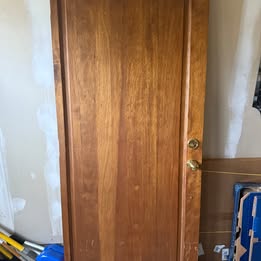Hand-Carved Wooden Door