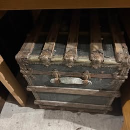 Vintage antique and dome-top trunks