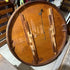 Vintage antique round oak pedestal dining table