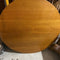 Vintage antique round oak pedestal dining table