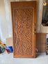 Hand-Carved Wooden Door