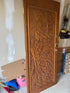 Hand-Carved Wooden Door