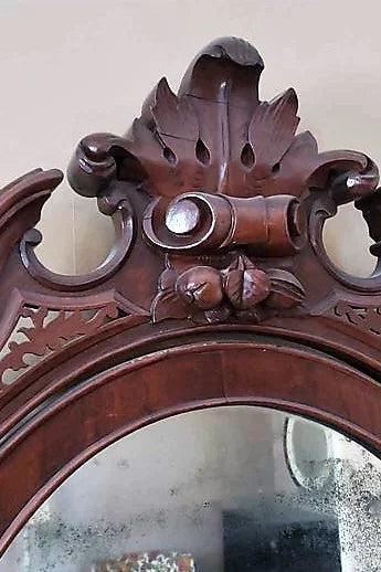 1840 's Walnut Victorian marble top dresser