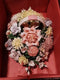 Porcelain/Ceramic Flower bouquet with huge gift box. Around 20 " long By 15" tal