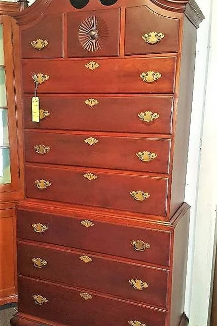 Early 1800's Boston Chippendale style highboy. Magnificent piece of history.