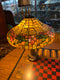 Stained Glass Lamp with Marble Base