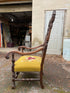 Antique victorian needlepoint parlor chairs with foot rest