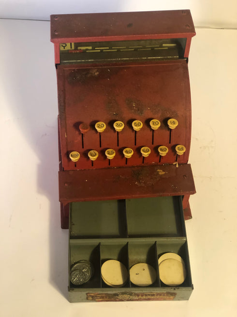 Tin Toy Cash Register, American