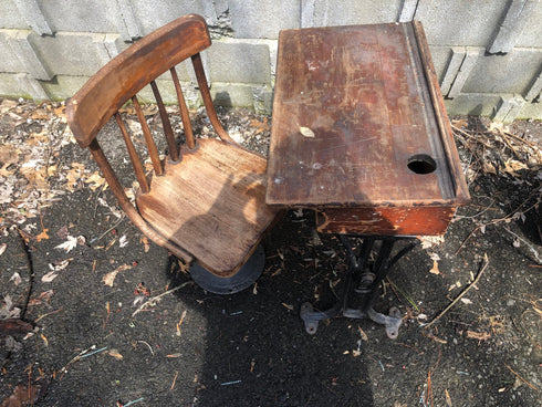 Vintage 1930's School Desk & Chair