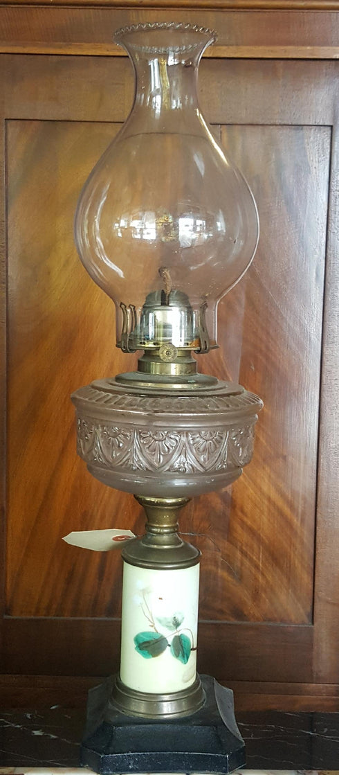 Victorian Hand Painted Lamp